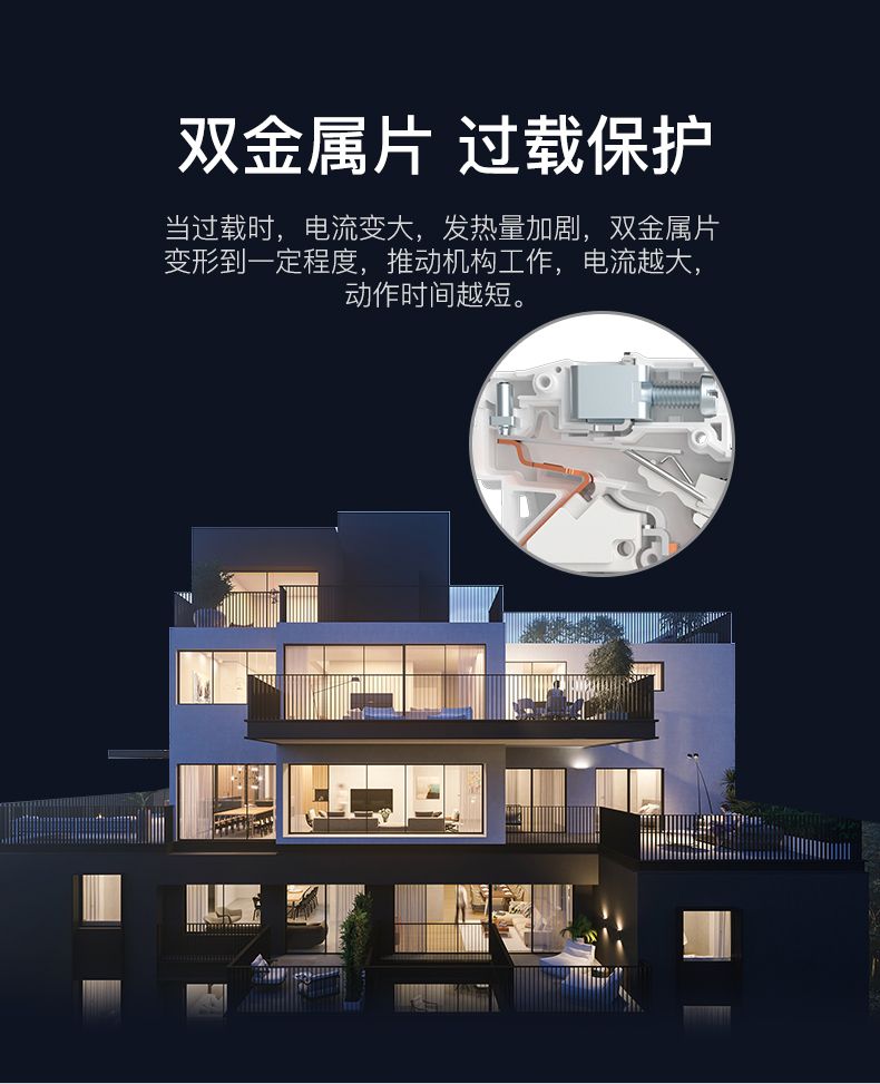 德力西大功率漏電開關DZ47LE 2P-100A/125A D型漏電斷路器 兩相大功率漏電保護器 2極漏電開關