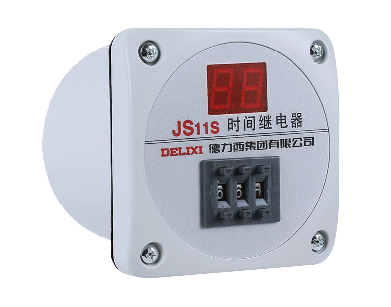 德力西數顯式時間繼電器 JS11S 0.01秒-999小時 電壓AC220V/AC380V