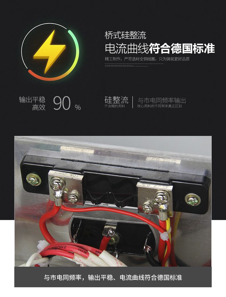 德力西硅整流充電機(jī) GCA-H 10A 6~24V可使用 3擋手動(dòng)轉(zhuǎn)換 充滿電自動(dòng)停止 電瓶充電器 直流充電機(jī)