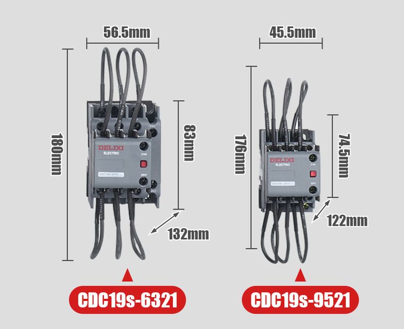 德力西切換電容接觸器 新款CDC19S電容接觸器 德力西并聯電容專用接觸器 可替代德力西CDC9切換電容接觸器