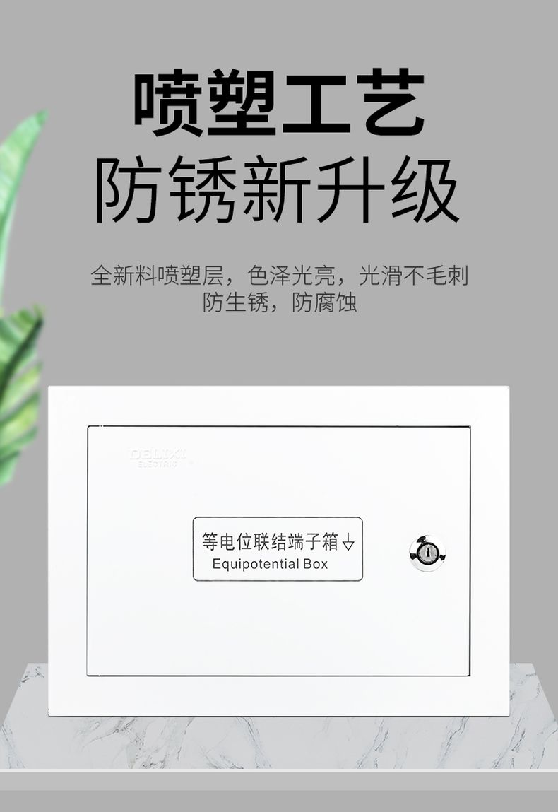 德力西PE30等電位端子箱 TD28等電位聯(lián)結(jié)端子箱配銅排 等電位衛(wèi)生間暗裝端子箱大中小3個規(guī)格 【定制產(chǎn)品】