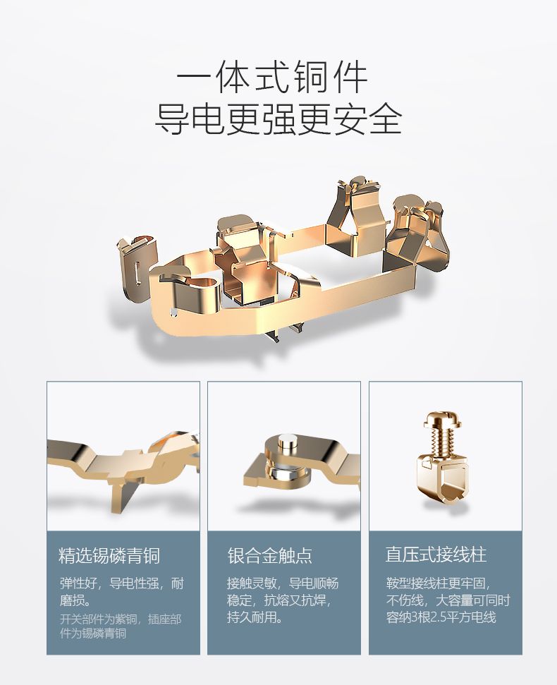 德力西經典款白色開關插座五孔10A三孔10A三孔16A一開五孔一開三孔電腦六類電視插座